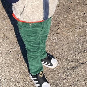 Green jcrew stretch cords